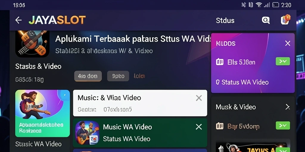 Antarmuka JAYASLOT yang memudahkan pengguna untuk menjelajahi video.