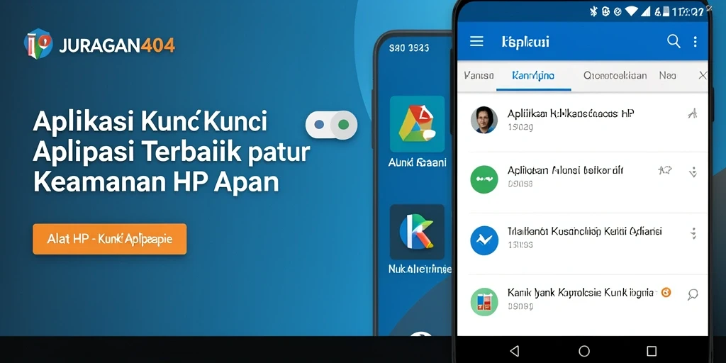 Tampilan antarmuka JURAGAN404 yang mudah digunakan untuk mengunci aplikasi.