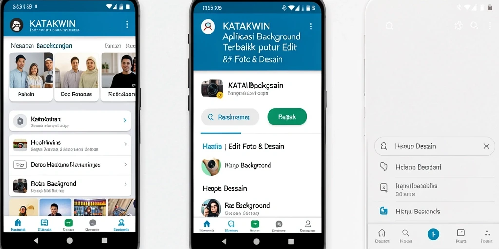 Antarmuka utama KATAKWIN dengan fitur hapus background yang intuitif.