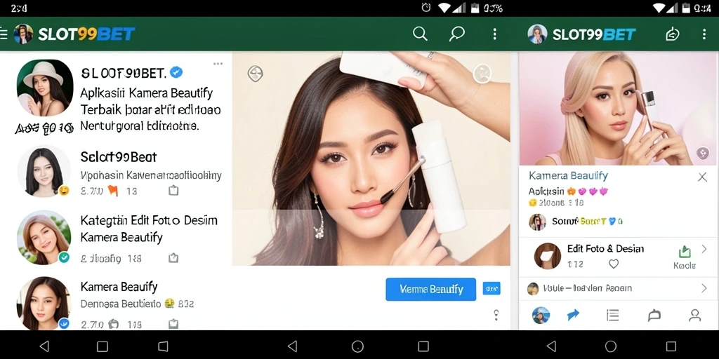 Tampilan antarmuka SLOT99BET yang sederhana dan menarik untuk editing foto.