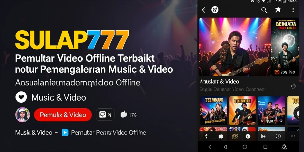 Antarmuka SULAP777 yang intuitif untuk Pemutar Video Offline.