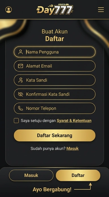 Panduan Mendaftar Akun Baru day777 untuk Pengguna Android